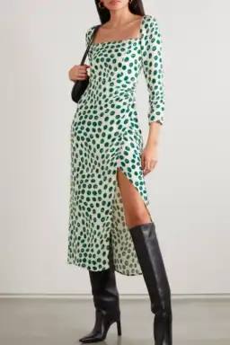 Reformation Hilda Spot Dress Size 12 for rent on The Volte - image 1