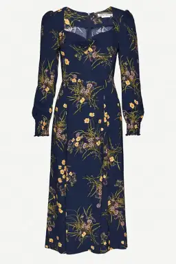 Reformation Wallflower Midi Dress Navy Floral Size 12 for rent on The Volte - image 4