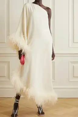 Taller Marmo Ubud Ivory Feather Gown Ivory Size UK 10 for rent on The Volte - image 1