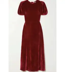 Reformation Livia Velvet Backless Midi Dress Size UK 12 for rent on The Volte - image 3