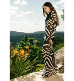 Rat & Boa Sabine Zebra Dress Print Size 8  for rent on The Volte - image 3
