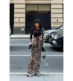 Rat & Boa Sabine Zebra Dress Print Size 8  for rent on The Volte - image 5