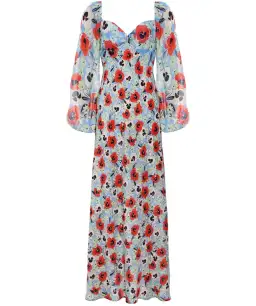 Rixo Gio Pansy Silk Midi Dress Floral Size M / UK 12 for rent on The Volte - image 4