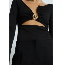 Christopher Esber Orbit Escape Top Black Size UK 10 for rent on The Volte - image 4