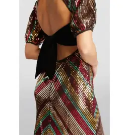 Rixo Daisy Sequin Dress Multi Size UK 12 for rent on The Volte - image 3