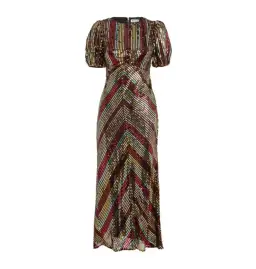 Rixo Daisy Sequin Dress Multi Size UK 12 for rent on The Volte - image 4