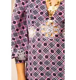 Rixo Dada Dress Pink Size UK 10  for rent on The Volte - image 3