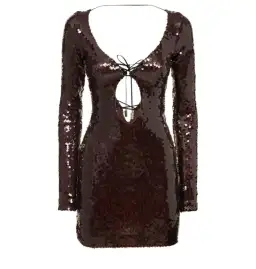 16arlington Solarium Mini Dress  Brown Size UK 10 for rent on The Volte - image 4