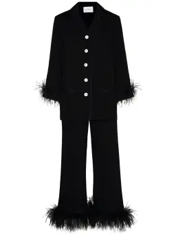 Sleeper Feather Pyjama Party Set Black Size L / UK 12 for rent on The Volte - image 5