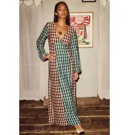 Rixo Phoebe Crochet Knit Dress Multi Size UK 10 for rent on The Volte - image 2