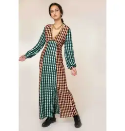 Rixo Phoebe Crochet Knit Dress Multi Size UK 10 for rent on The Volte - image 1