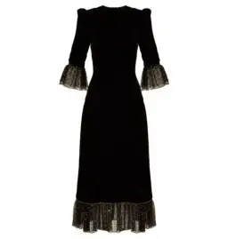 The Vampire’s Wife Falconetti Velvet Dress Black Size UK 12 for rent on The Volte - image 3