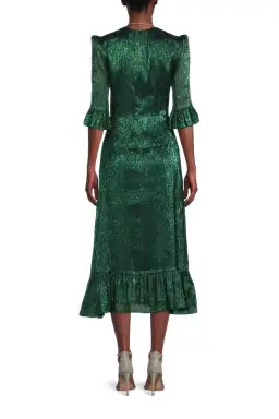 The Vampire's Wife The Falconetti Midi Dress Green Size UK 14 for rent on The Volte - image 4
