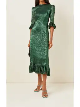 The Vampire's Wife The Falconetti Midi Dress Green Size UK 14 for rent on The Volte - image 3