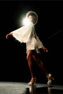 Queens of Archive The Mia Flare Sleeve Mini Dress Sequin Size S / UK 8 for rent on The Volte - image 6