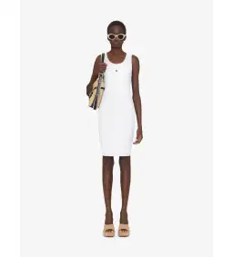 Givenchy 4D Logo Tank Dress White Size S / UK S for rent on The Volte - image 1