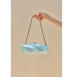 Cult Gaia Juliet Acrylic Bag Blue for rent on The Volte - image 1