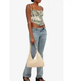 Miaou Venus Silk Corset Top Moss Size L/UK 12 for rent on The Volte - image 2