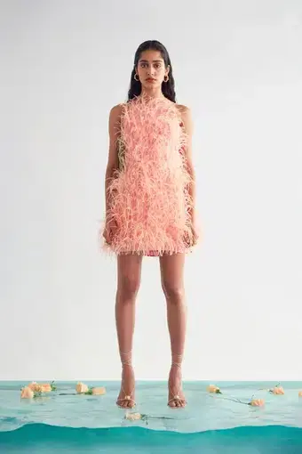 Cult Gaia Shannon Feather Dress Size 10