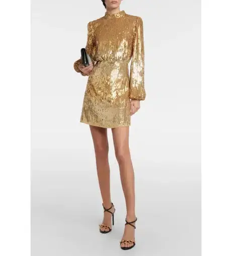 RIXO Samantha Mini Dress Sequin Size UK 10
