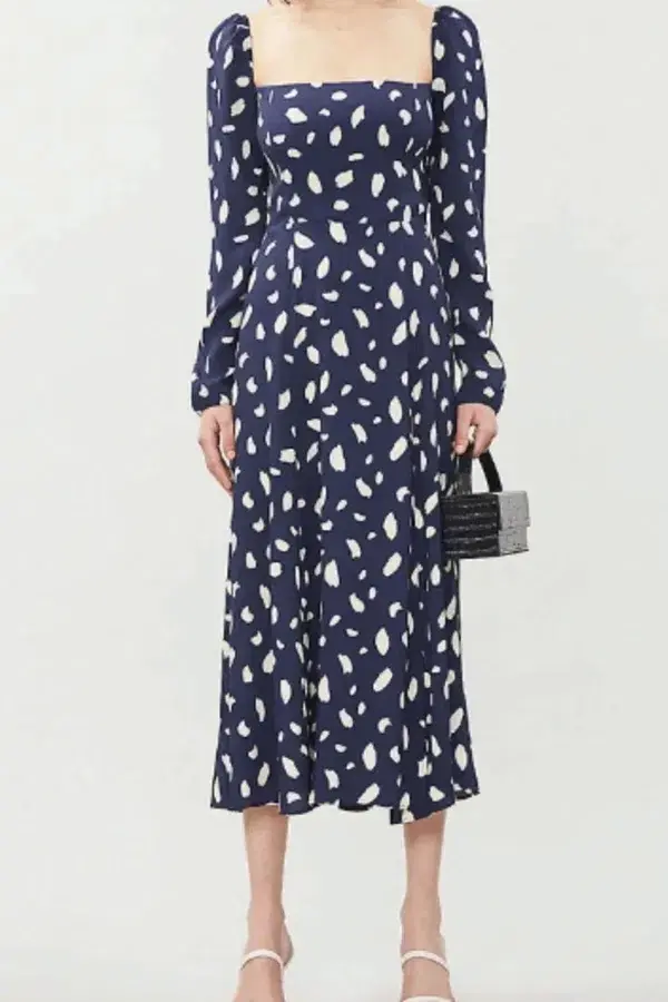 Reformation Sigmund Dress Blue Size 10 - Image 2