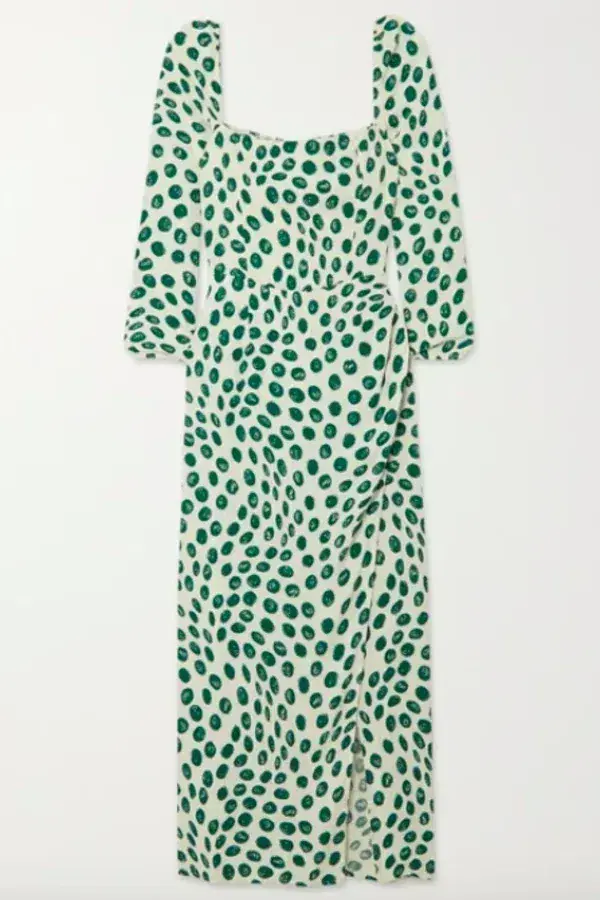 Reformation Hilda Spot Dress Size 12 - Image 3