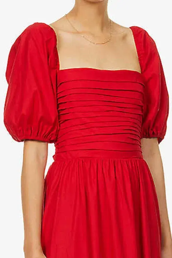 Reformation Rachelle Puff Sleeve Dress Size 12 - Image 3