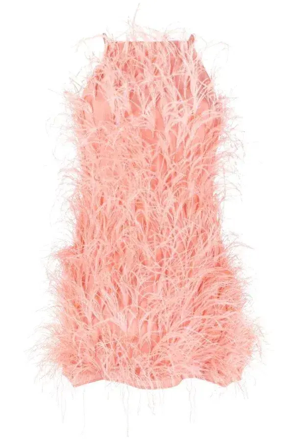 Cult Gaia Shannon Feather Dress Size 10 - Image 3