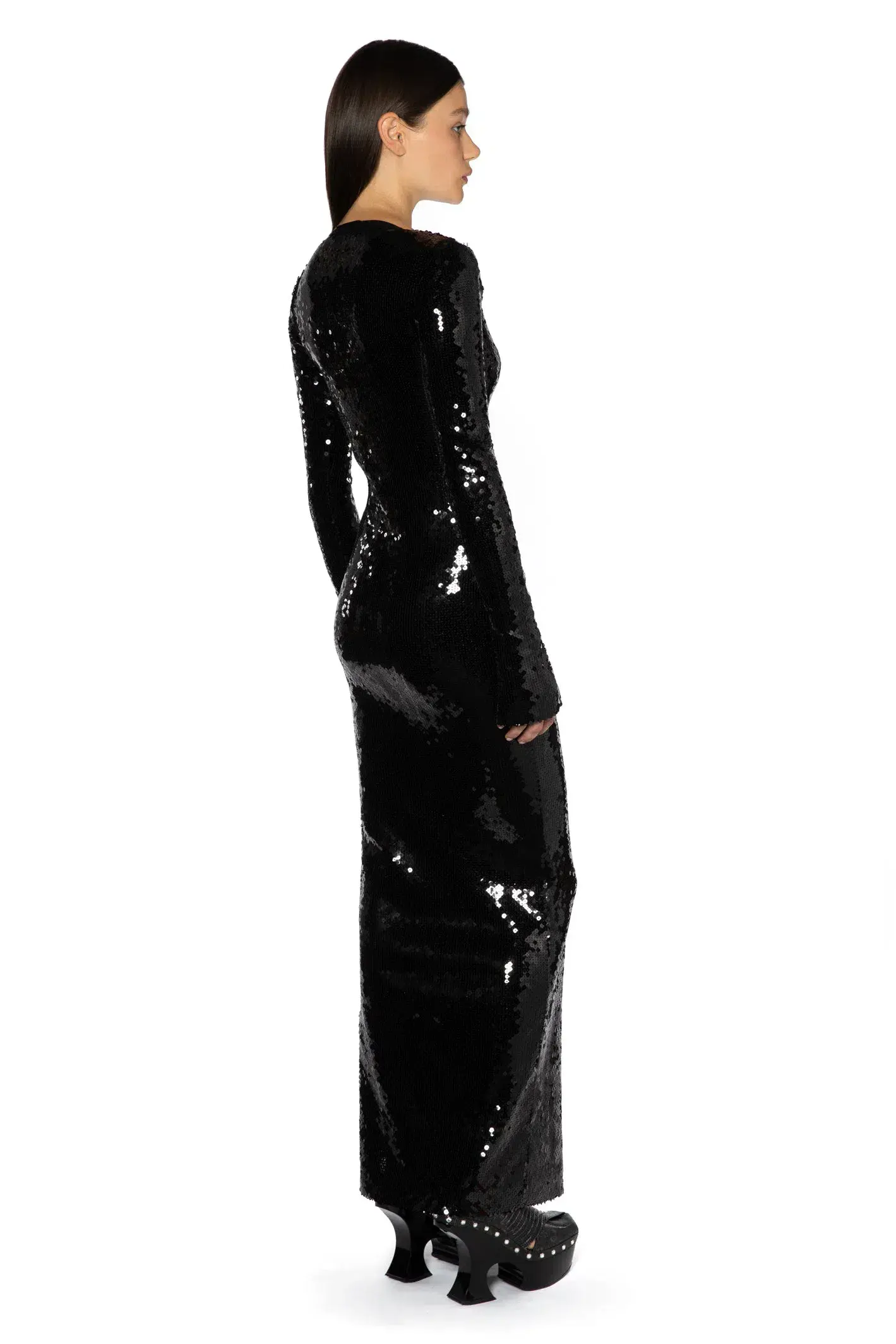 16ARLINGTON Solaria Sequin Midi Dress Sequins Size 12 - Image 3