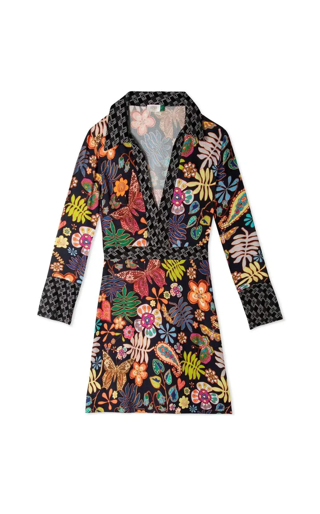 RIXO Patti Mini Dress Print Size 10 - Image 2
