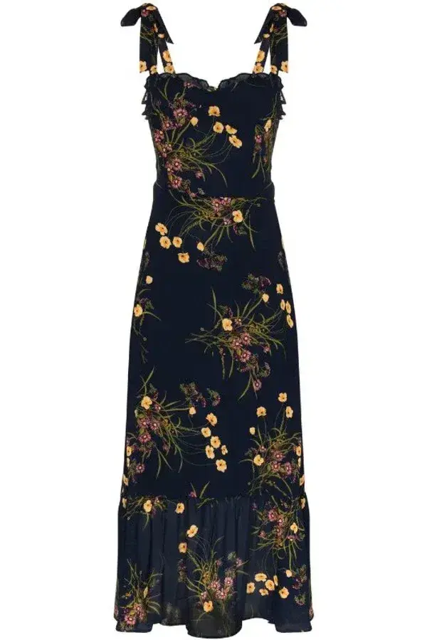 Reformation Nikita Navy Floral Size 12 - Image 2
