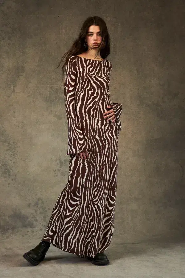 Realisation Par Gia Zebra Maxi Dress Size 12 - Image 1