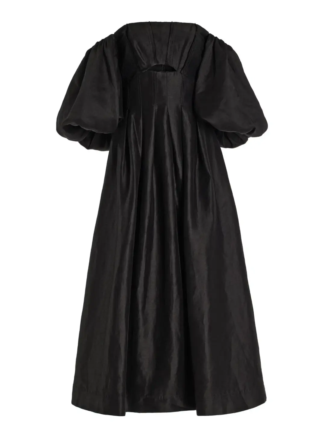 Aje Eugenie Off Shoulder Midi Dress Black Size UK 10 for rent on The Volte - main image