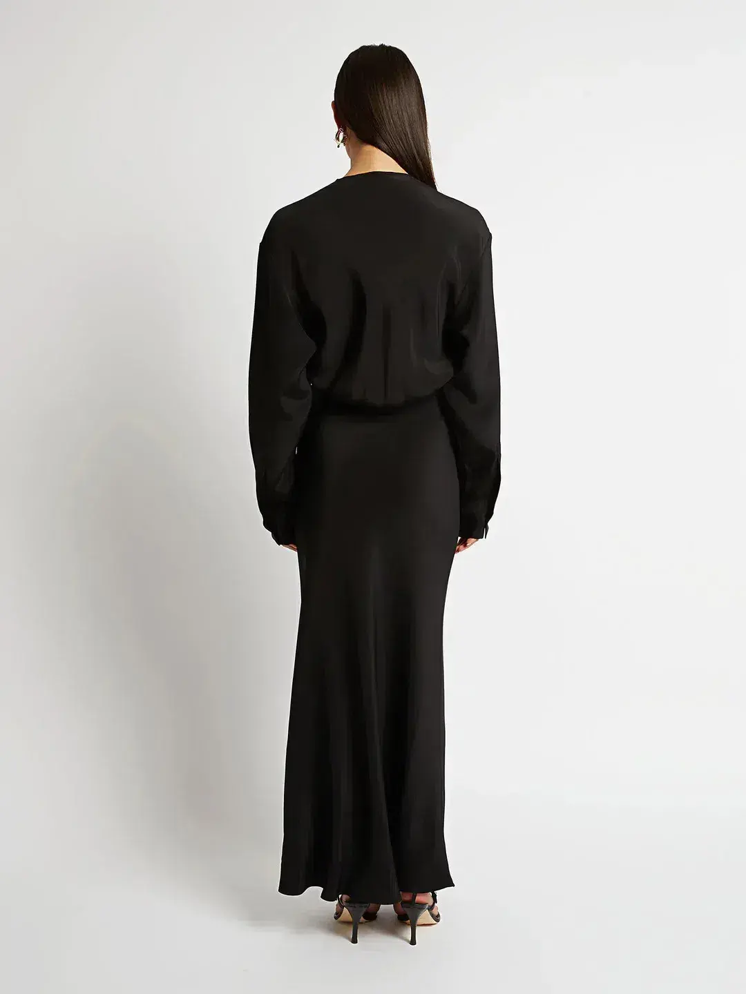 Christopher Esber Triquetra Silk Maxi Dress Black Size 10 - Image 3