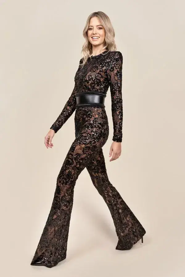 Nadine Merabi Bella Jumpsuit Size 12 - Image 3