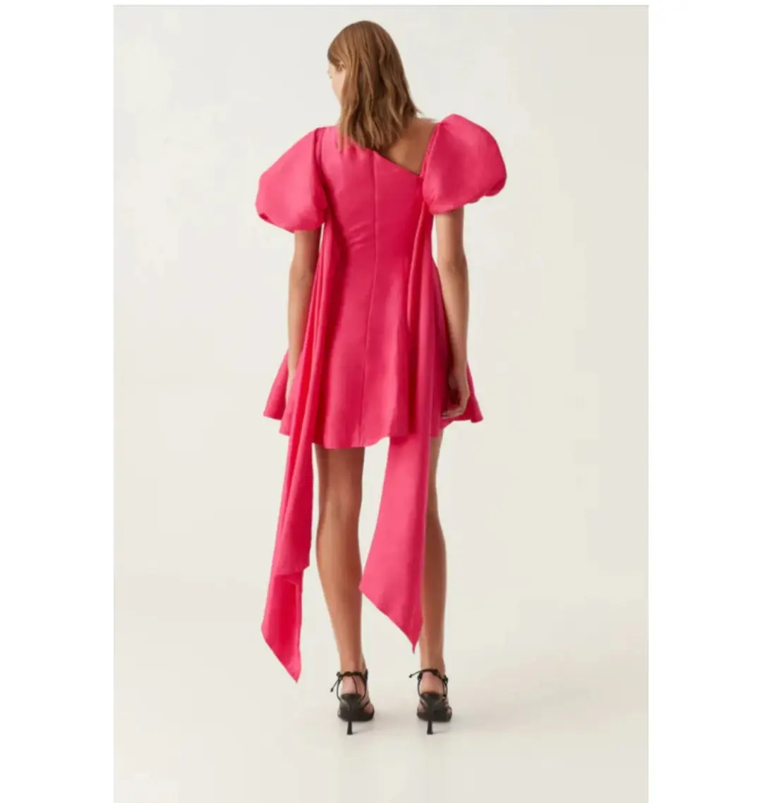 Aje Rista Mini Dress Bougainvillea Red Size UK 12 for rent on The Volte - main image