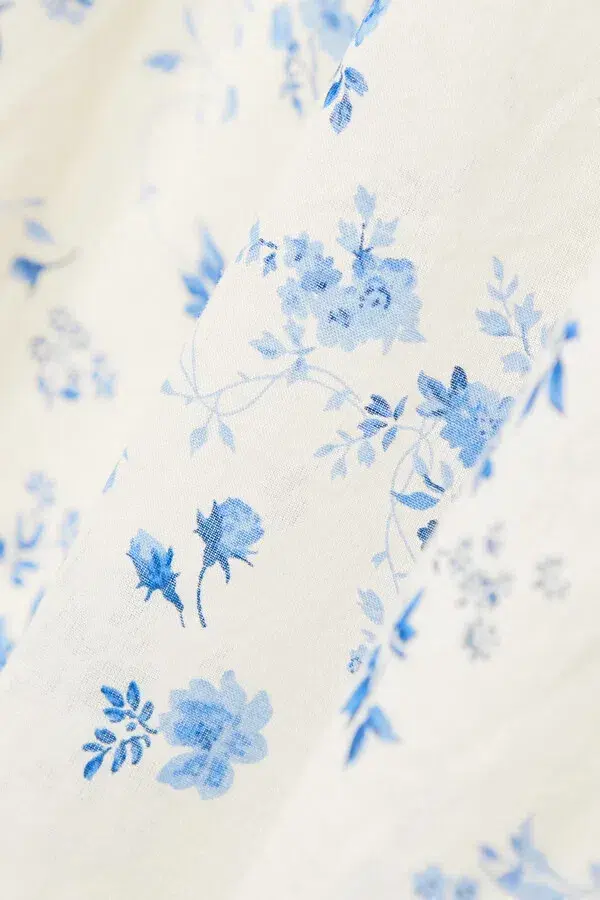 Reformation Noreen Midi Dress Blue Floral Size S / UK 8 - Image 5
