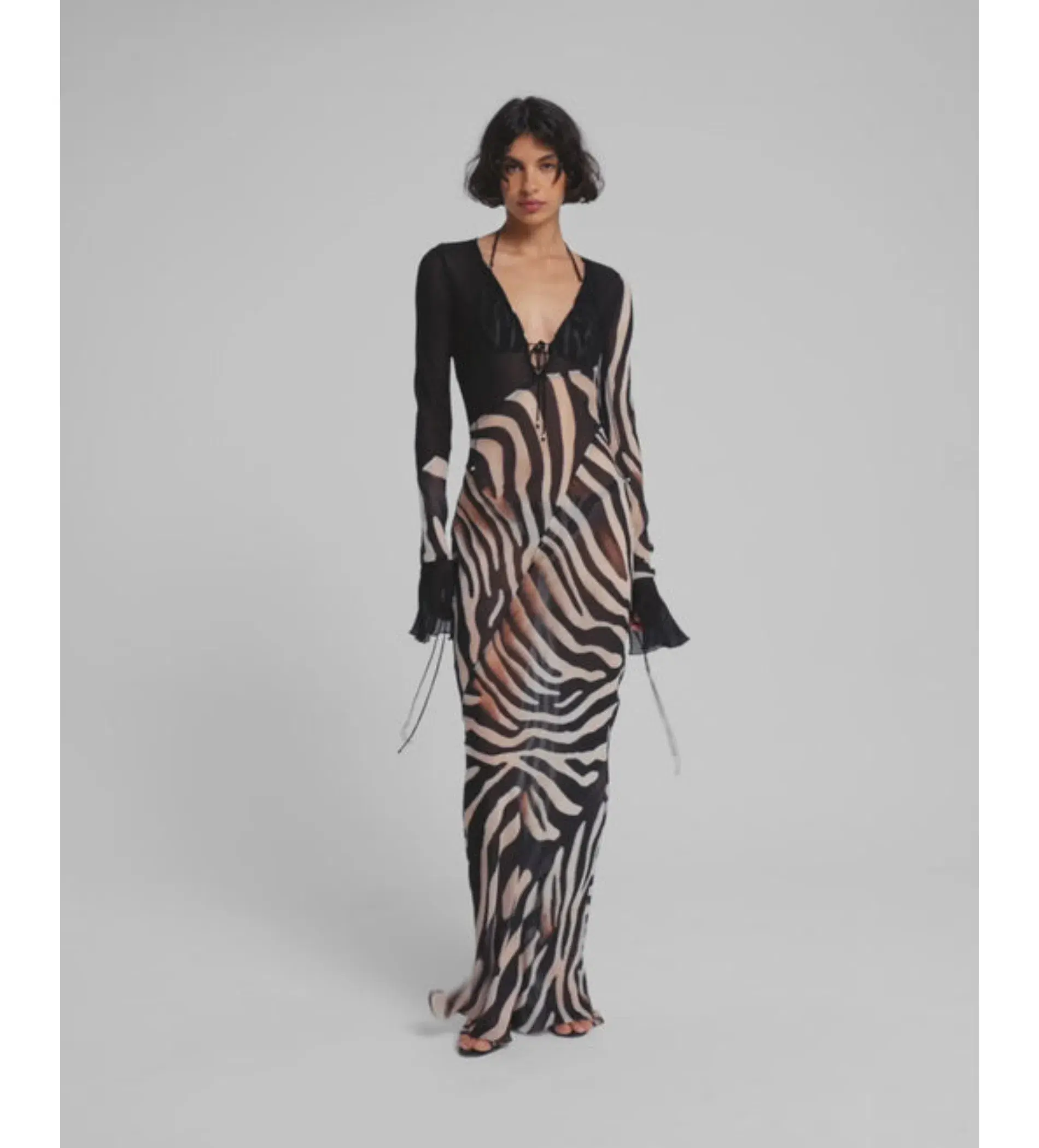 Rat & Boa Sabine Zebra Dress Print Size 8  - Image 1