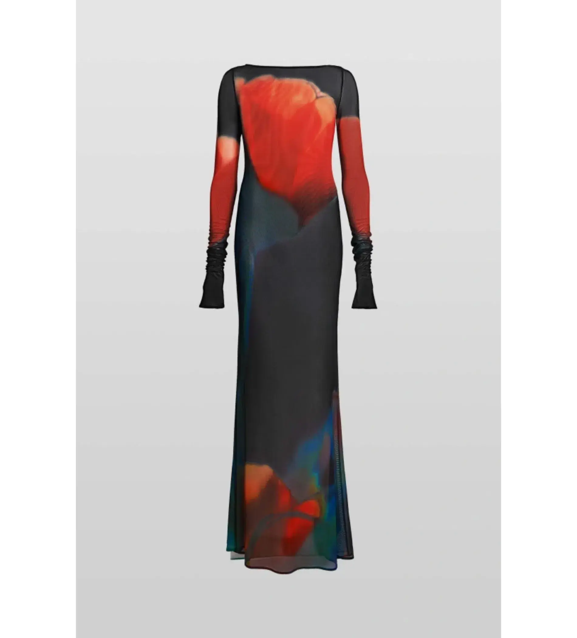 Rat & Boa Juniper Mesh Dress Tulip Print Size 8 - Image 3