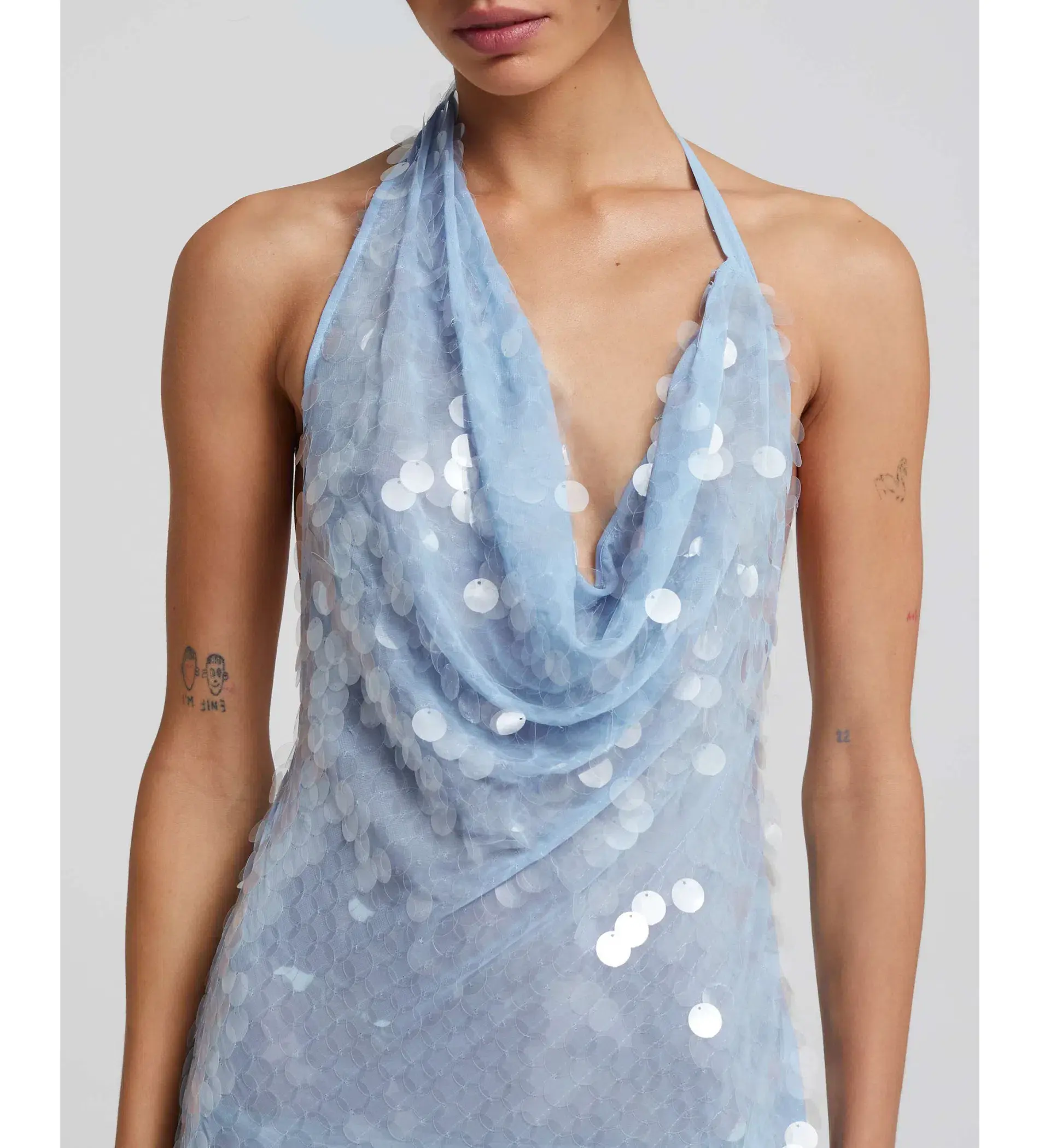Rat & Boa Anais  Dress Blue Sequin Size 8  - Image 2