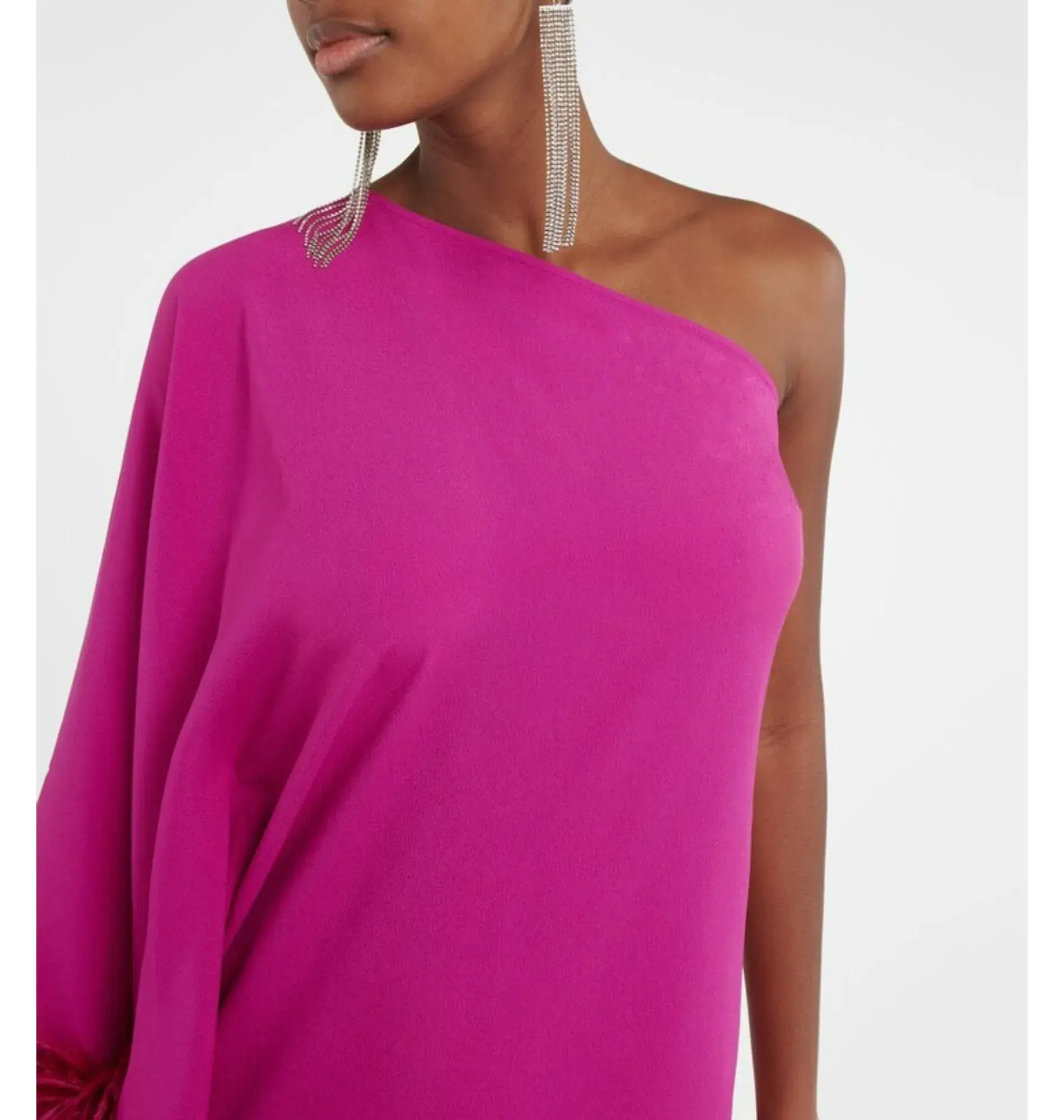 Taller Marmo Piccolo Ubud Feather Mini Dress in Pink Size UK 12 - Image 2