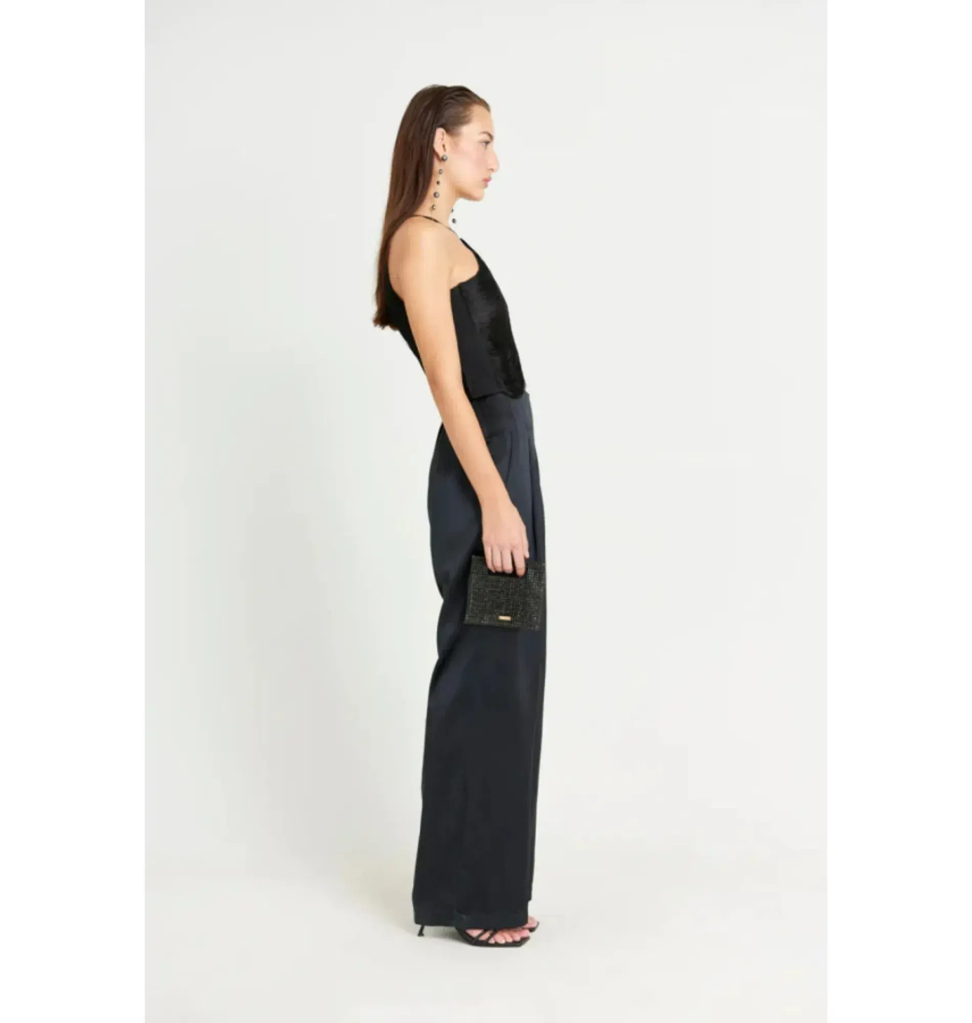 Cult Gaia Quella Fringe Top Black Size L / UK 12  - Image 2