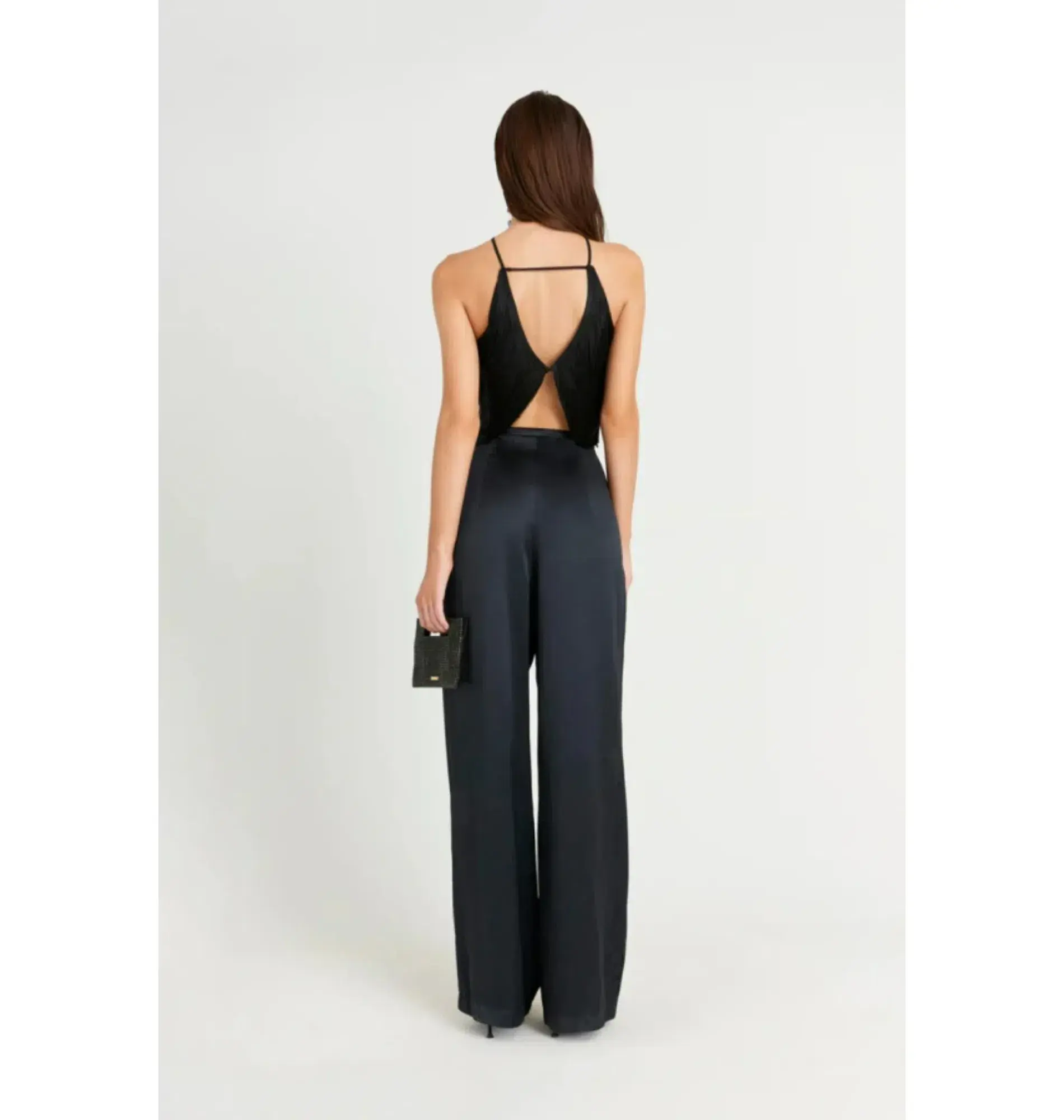 Cult Gaia Quella Fringe Top Black Size L / UK 12  - Image 4