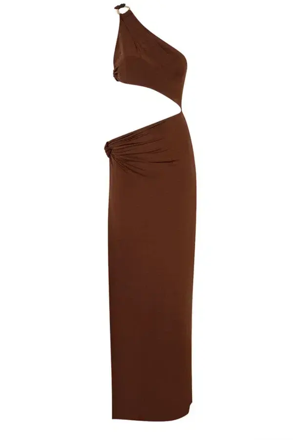 Rat & Boa Isamaya  Maxi Dress Brown Size UK 10 for rent on The Volte - main image