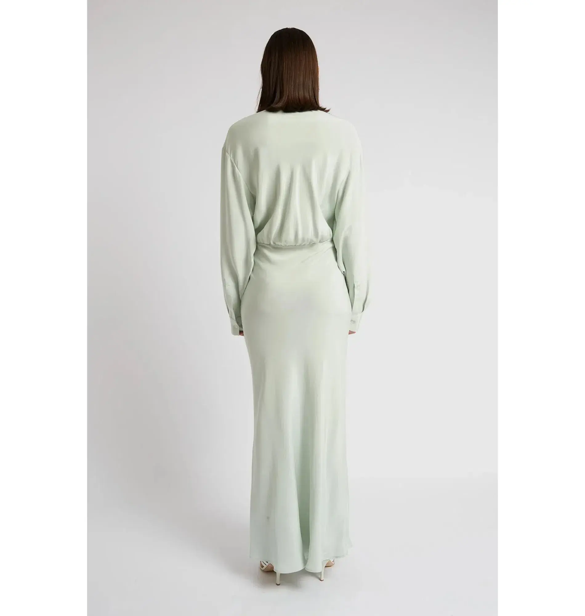 Christopher Esber Triquetra Silk Dress Mint Size UK 10 - Image 3
