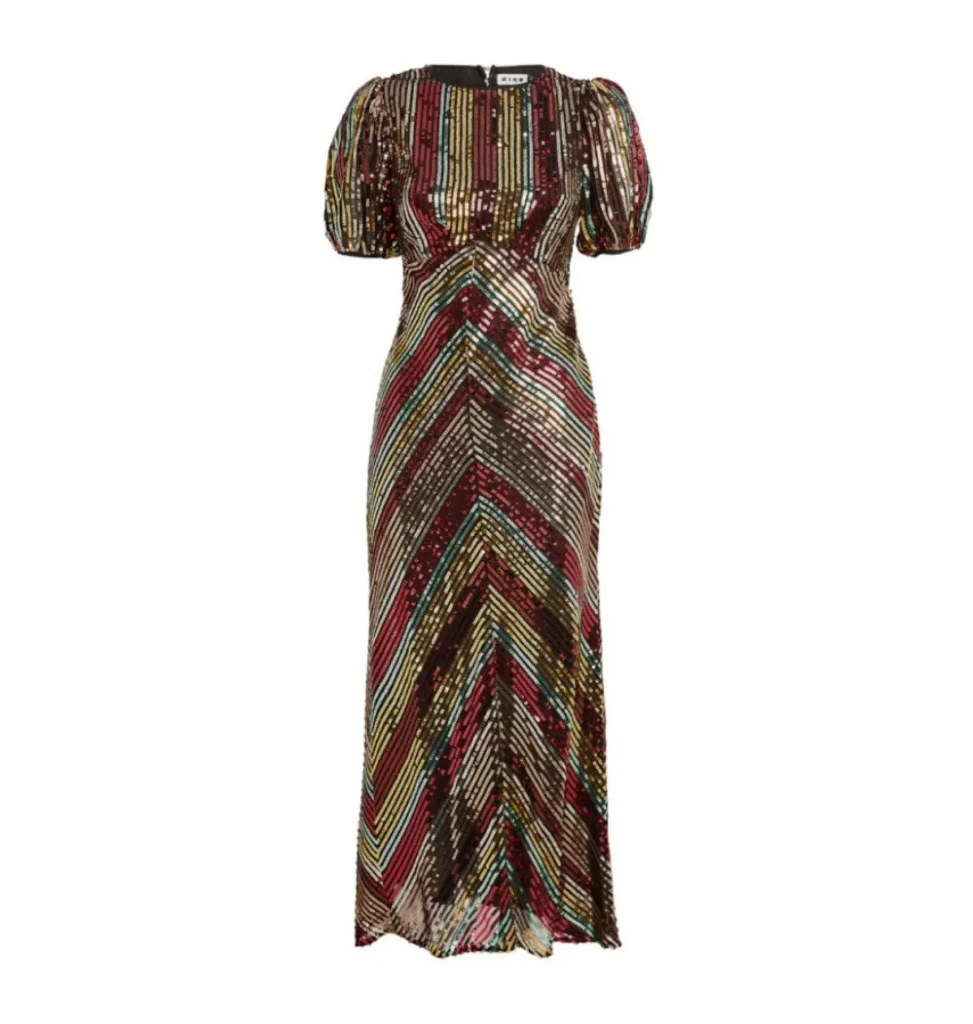 Rixo Daisy Sequin Dress Multi Size UK 12 - Image 4