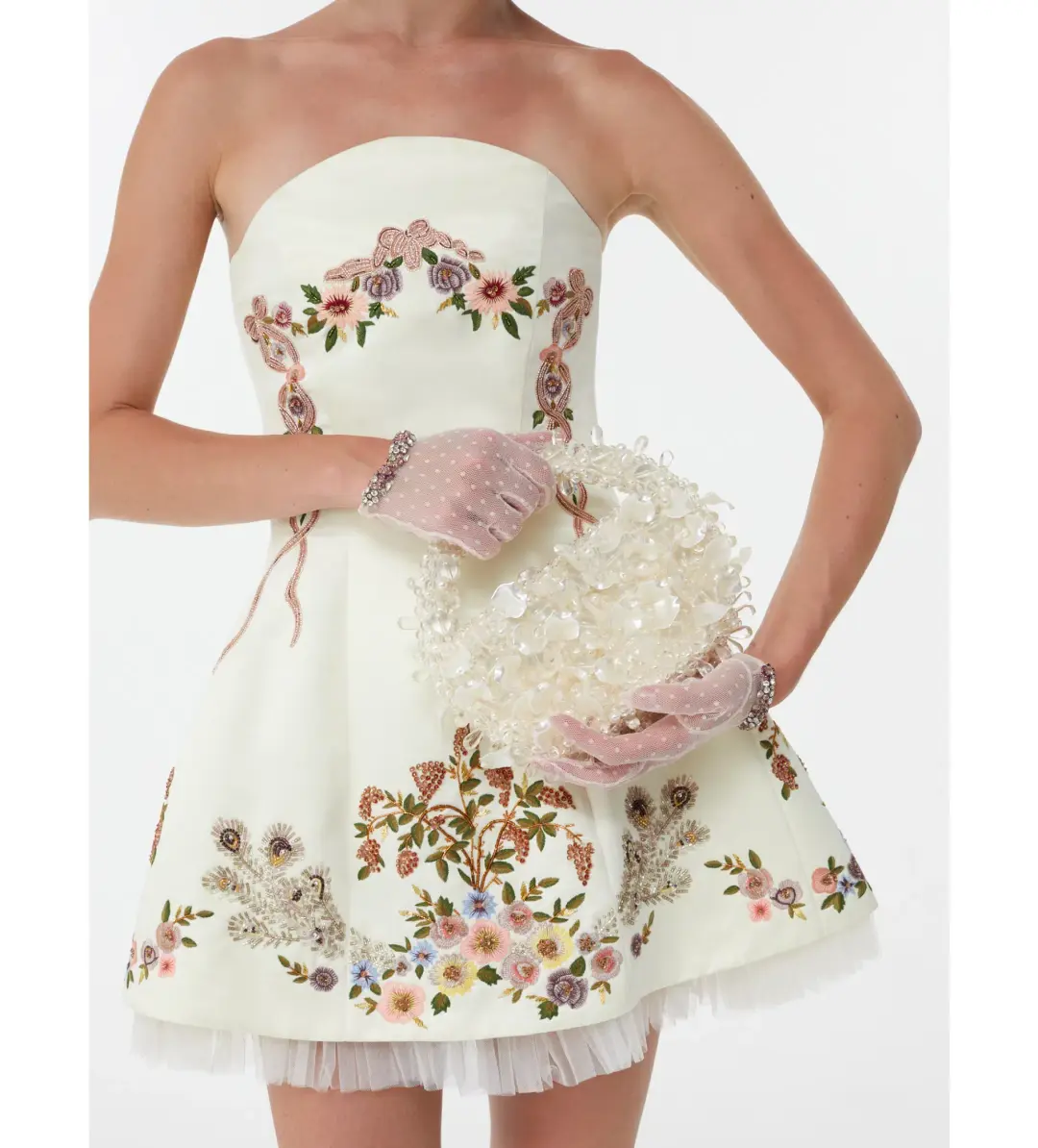 Clio Peppiatt Peacock Dress Print Size 10  for rent on The Volte - main image