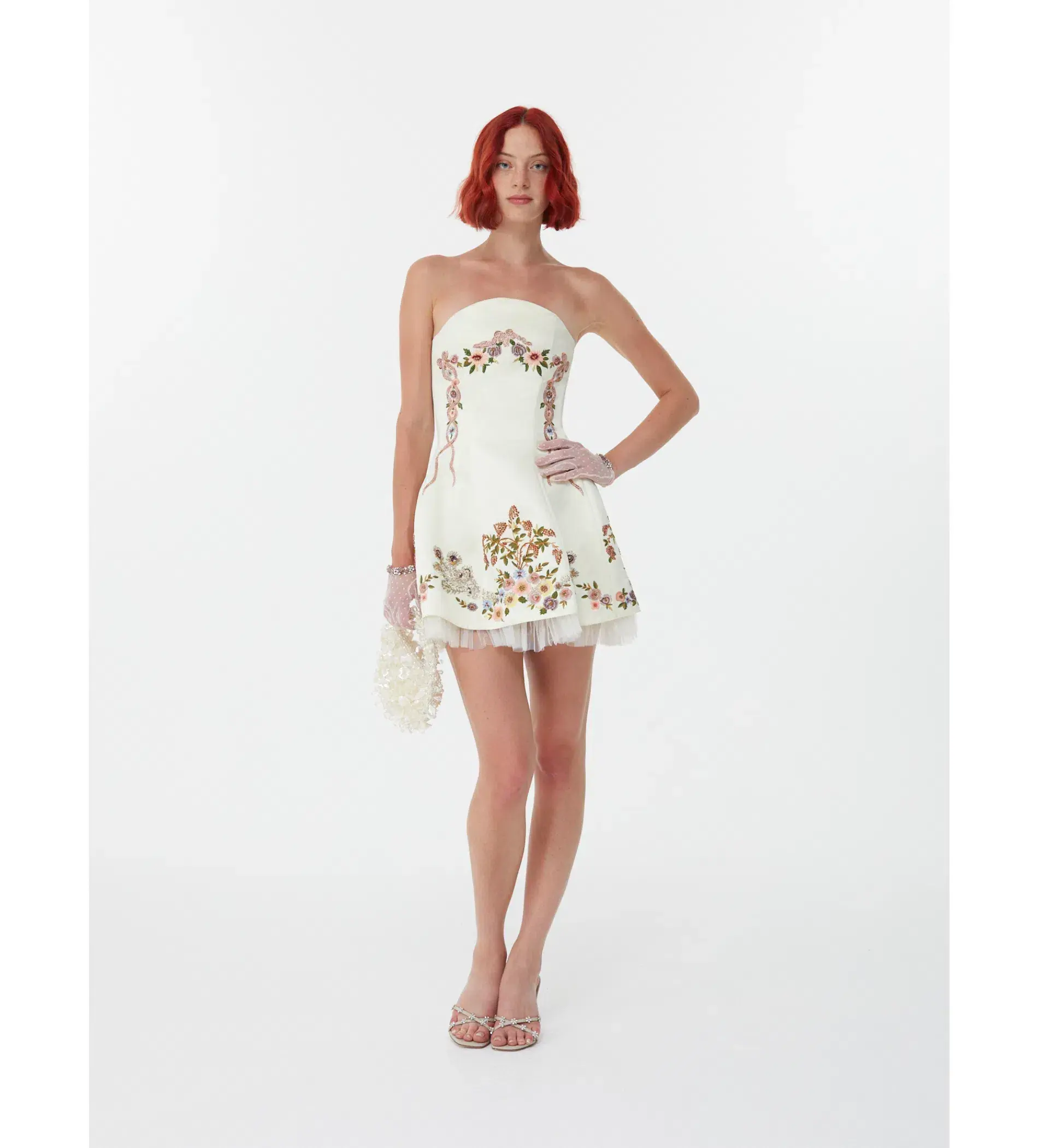 Clio Peppiatt Peacock Dress Print Size 10  - Image 1