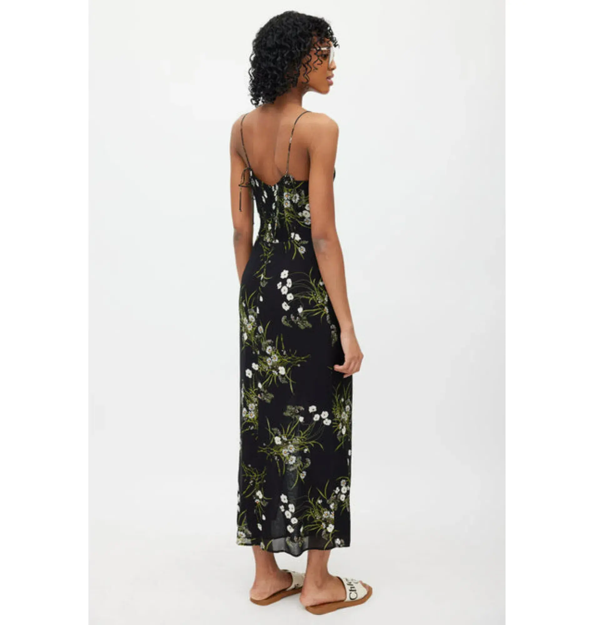Reformation Kourtney Dress in Veuve Size UK 12 - Image 3