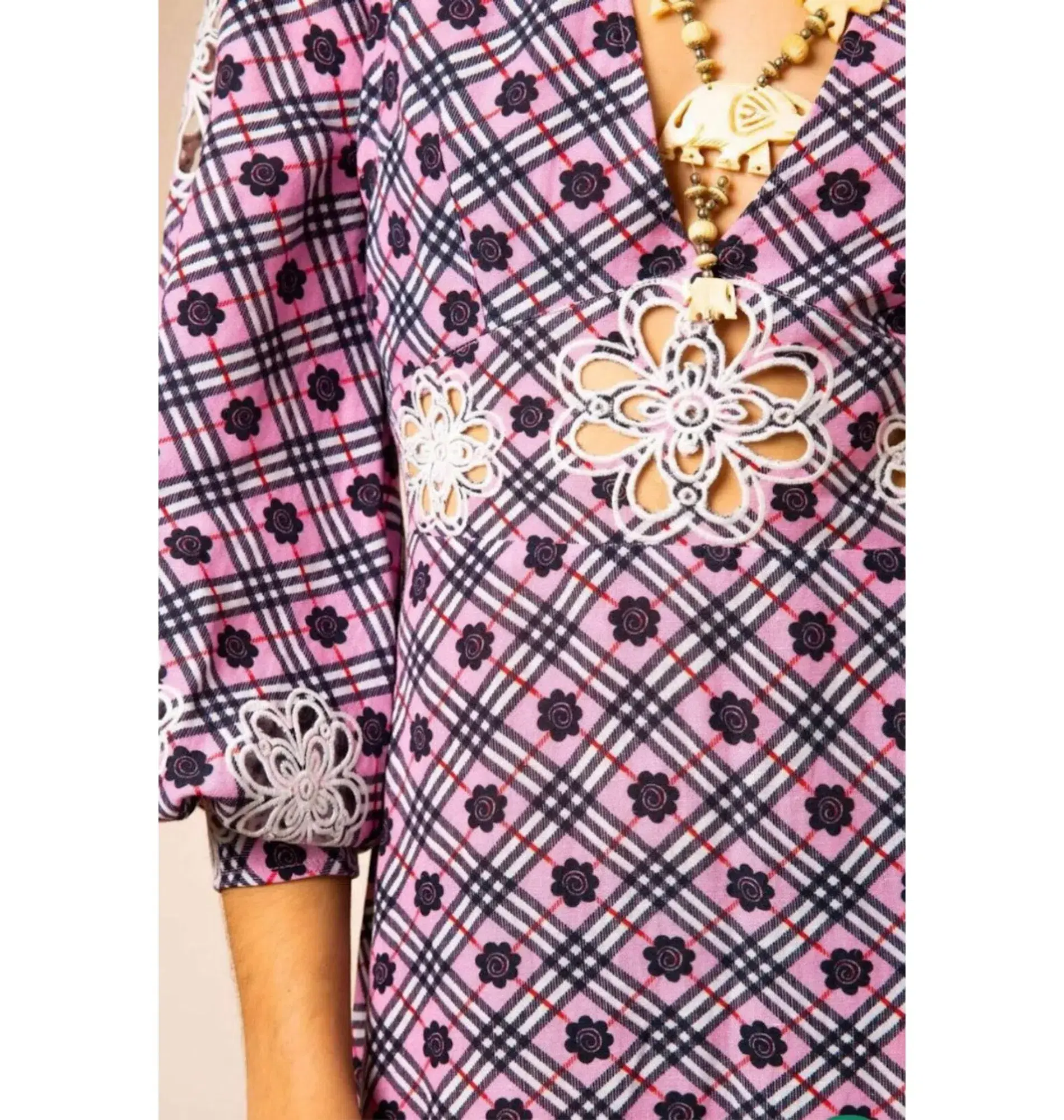 Rixo Dada Dress Pink Size UK 10  - Image 3
